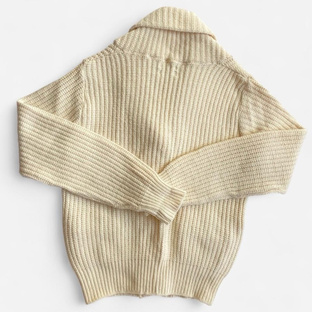 Vintage 80s cream cardigan - Picture 2 of 7